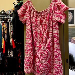NWOT Embroidered off the shoulder dress